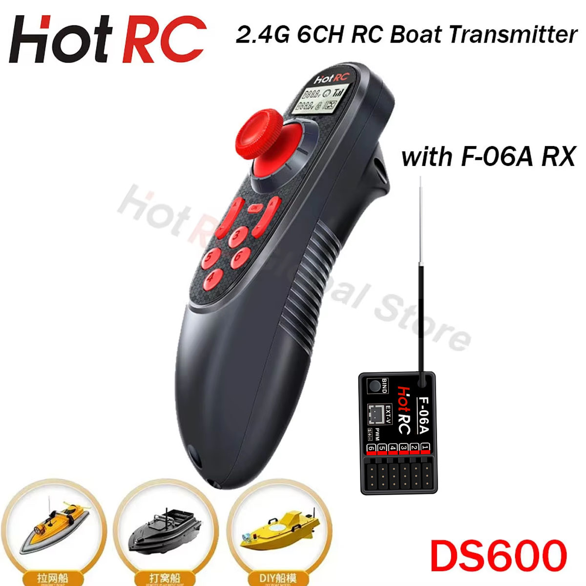 HOTRC DS600 6CH 6 canais 2.4G  - Rc Hobby Shops avaliação e preço