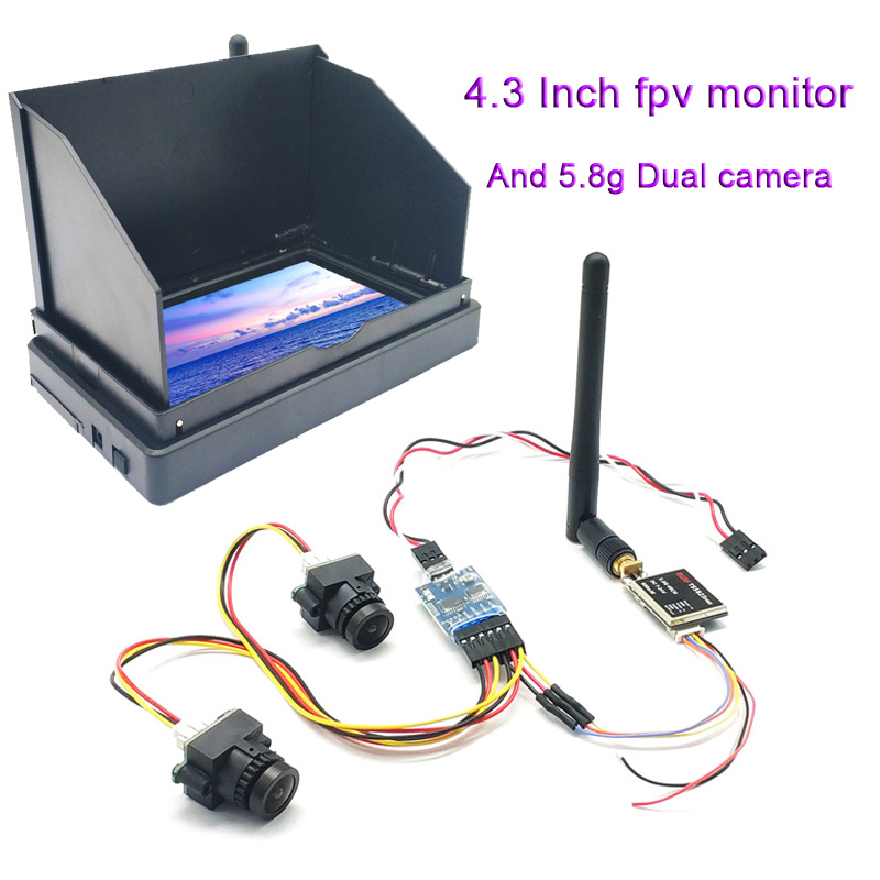 5.8g 48ch 4.3 Polegada fpv mon - Rc Plane Hobby Zone avaliação e preço