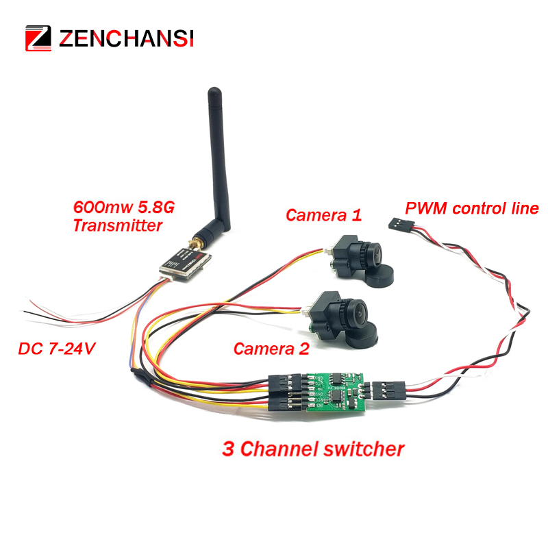 5.8g 48ch 4.3 Polegada fpv mon - Rc Plane Hobby Zone avaliação e preço